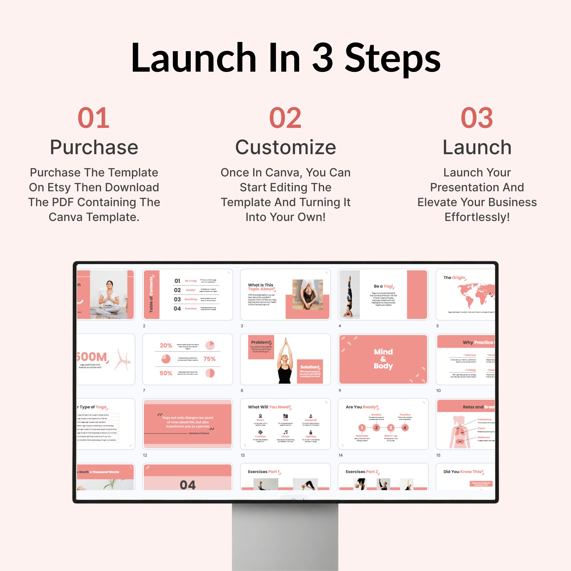 Yoga Day Canva Templates gallery image
