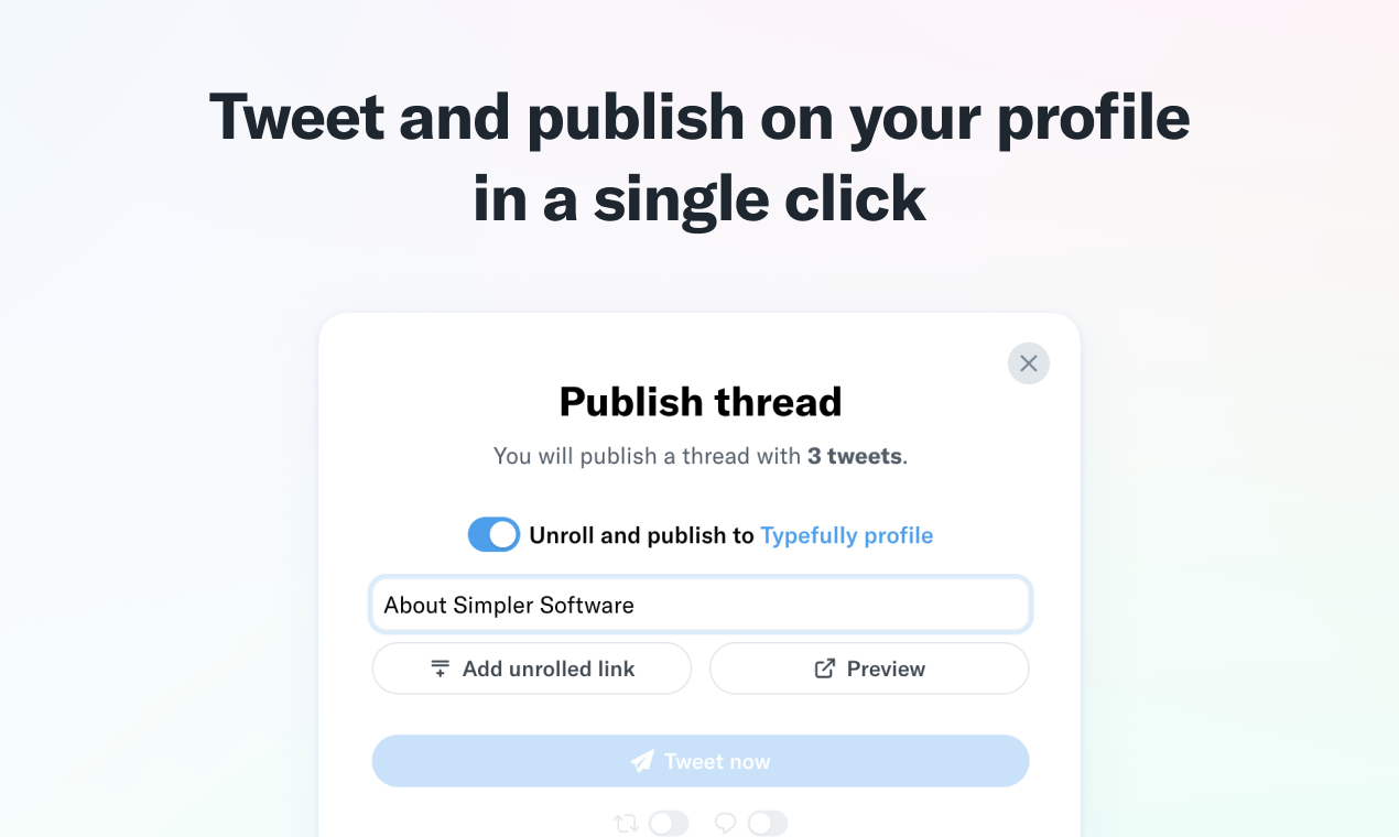 Typefully Profiles gallery image