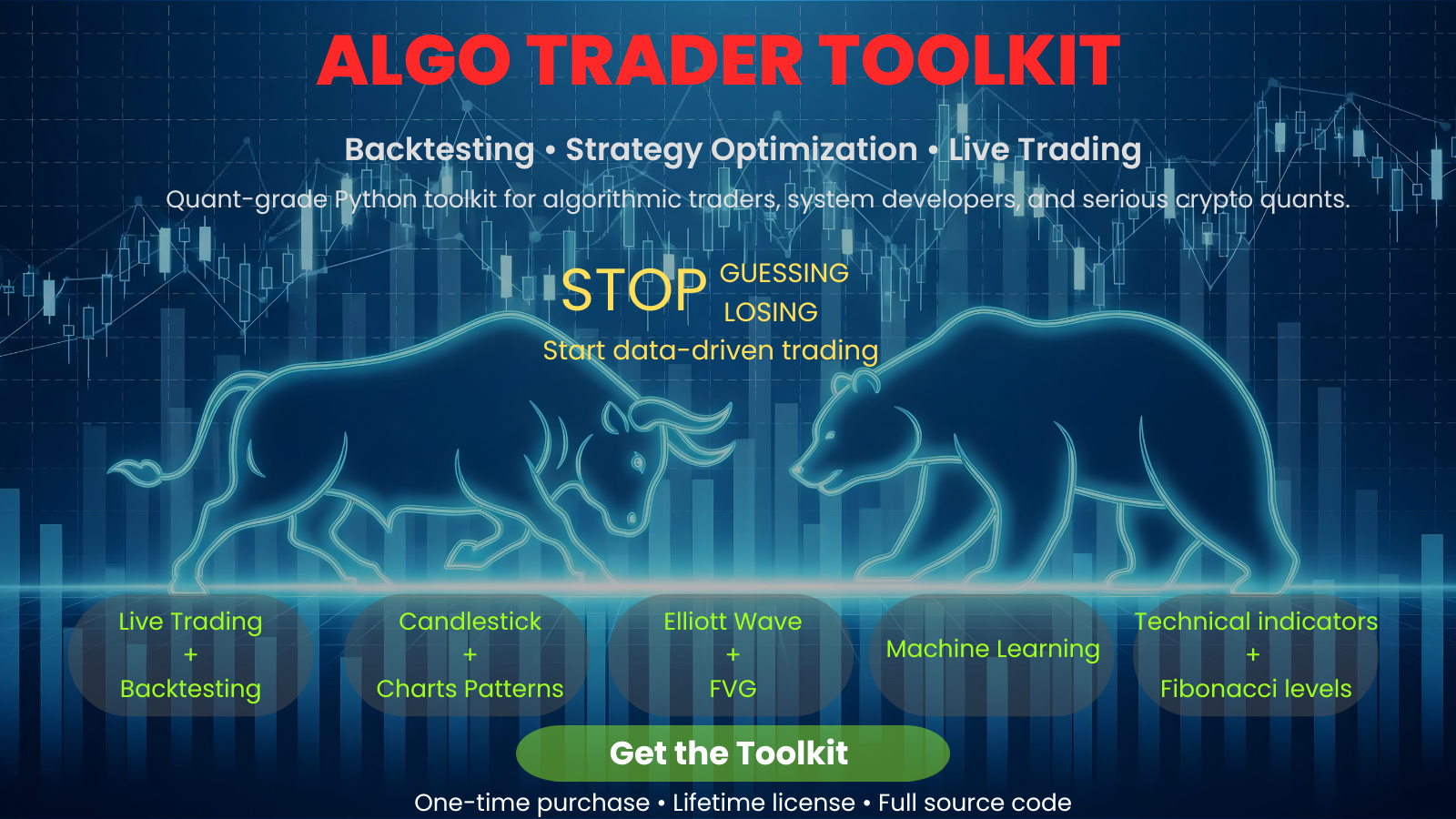 Algo Trader Toolkit - Main product screenshot demonstrating key features and user interface