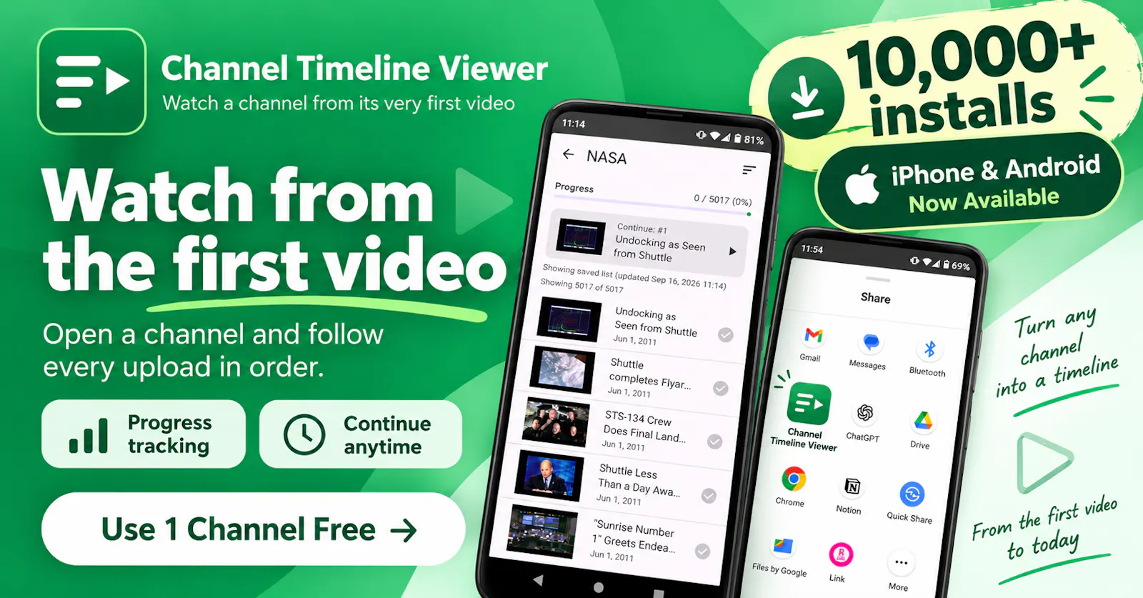 Channel Timeline Viewer screenshot 2