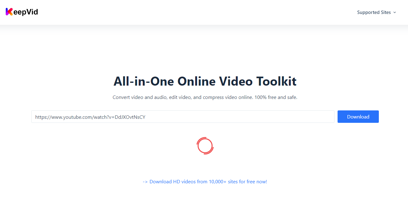 Média Boîte à outils vidéo en ligne Keepvid tout-en-un 2
