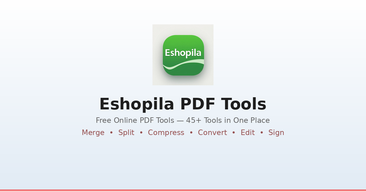 Eshopila PDF Tools