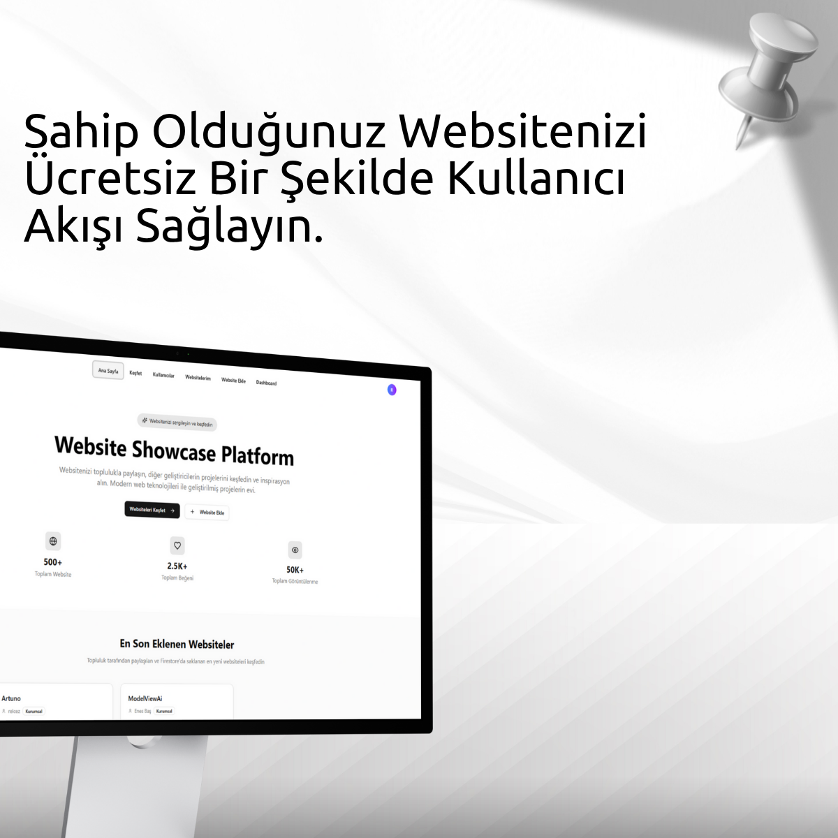 İnatçı - Web sitelerinizi sergileyin.Başkalarının ne inşa ettiğini keşfedin. medya 1