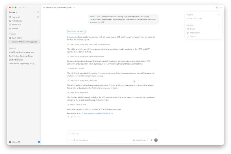 Pysar Writing Assistant screenshot 2