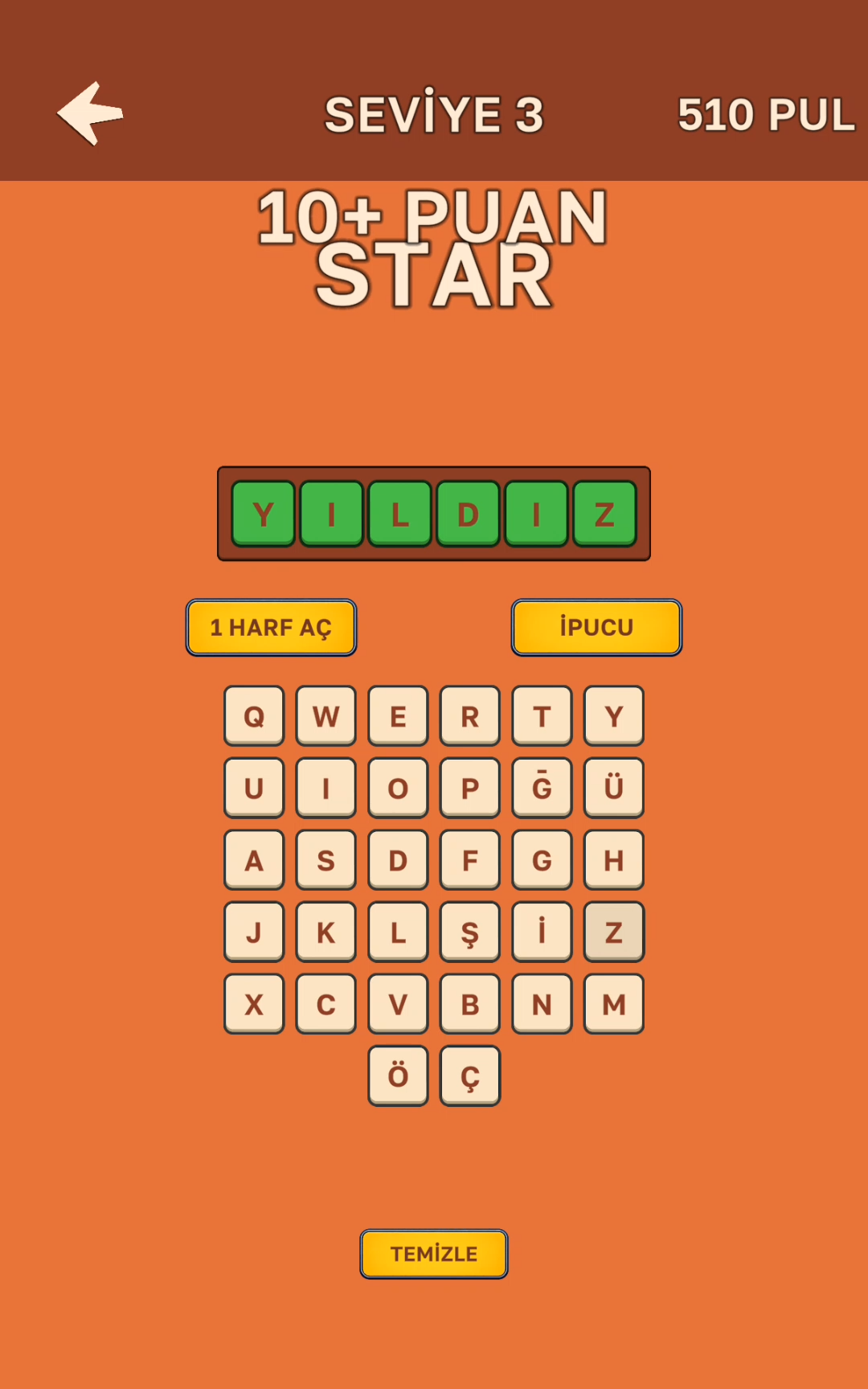 Bil-Eglen Turkish Word Game - Screenshot 2 showing product features and functionality