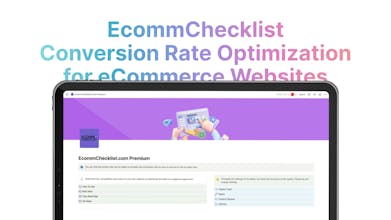 EcommChecklist Notion Template gallery image