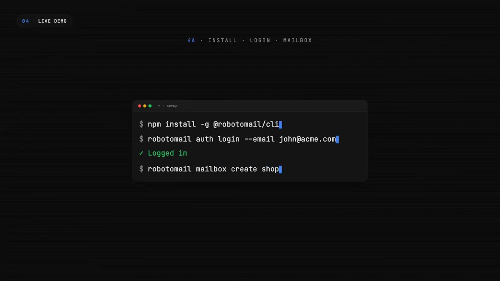Robotomail screenshot 1 (video preview)