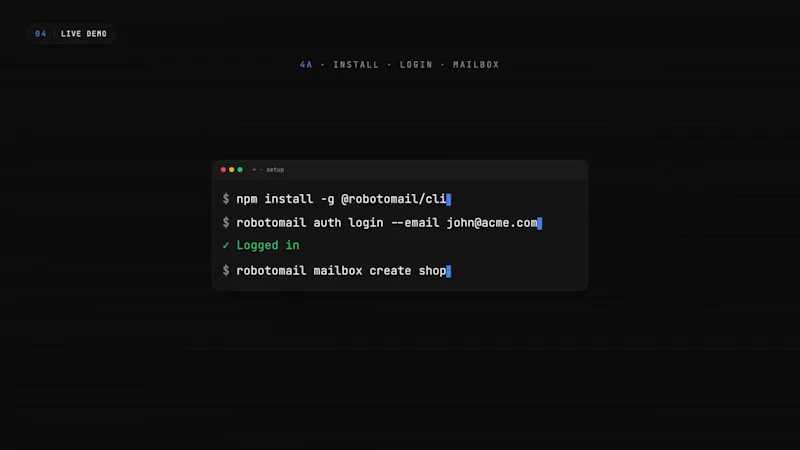 Robotomail screenshot 1 (video preview)