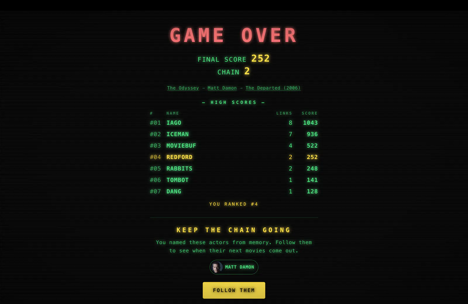 The Movie Game screenshot 3
