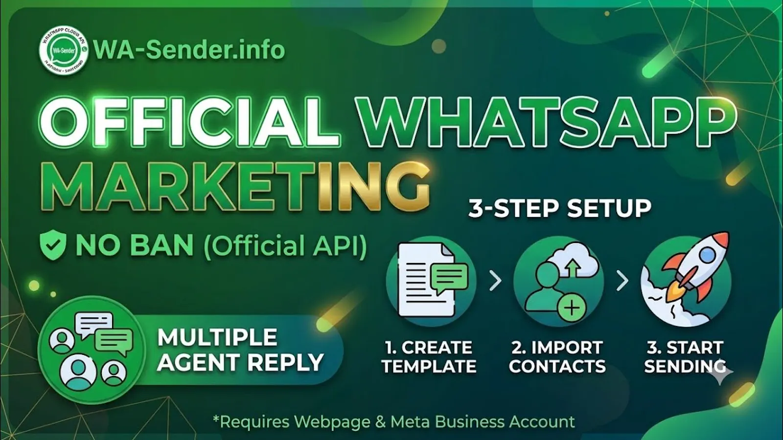 WA-Sender Official cloud api  screenshot 1 (video preview)