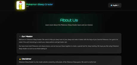 Pokemon Sleep Grader gallery image