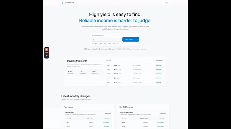 Dividend Decoder screenshot 1 (video preview)