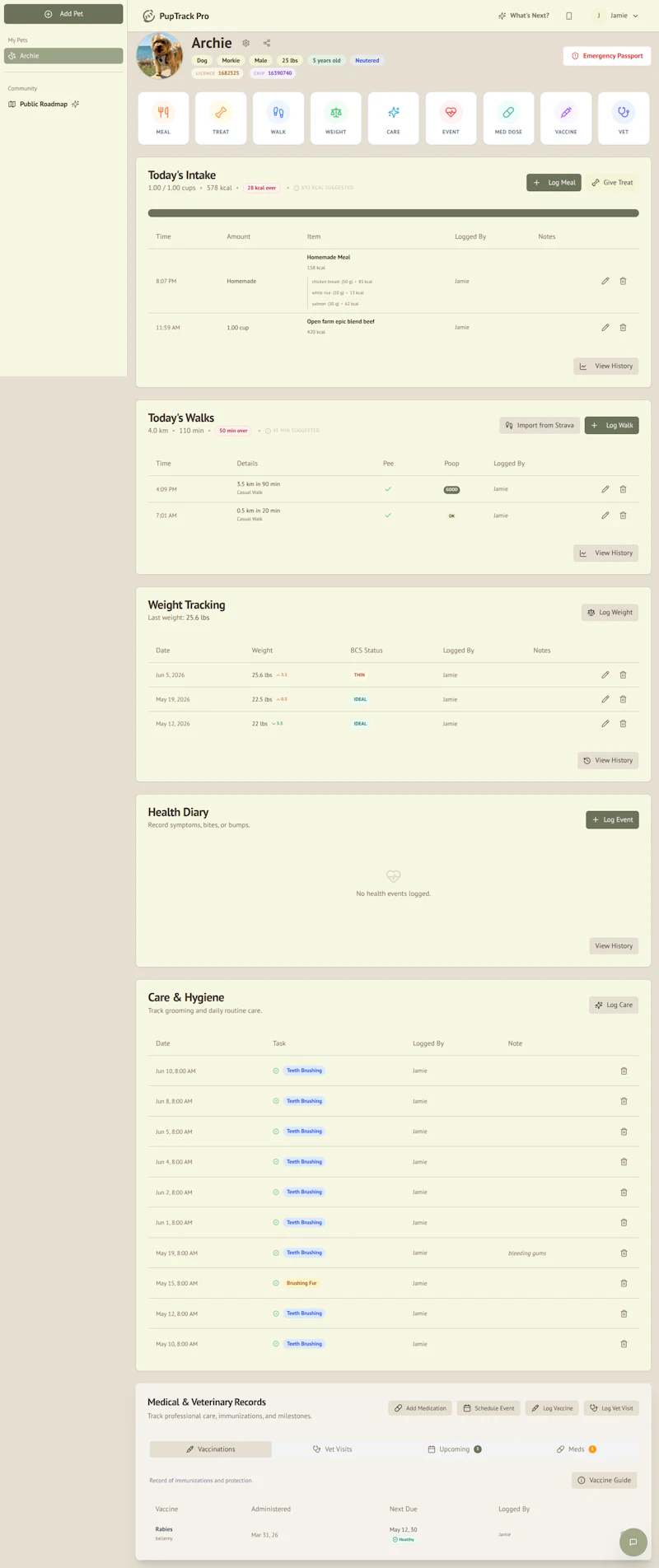 PupTrack Pro screenshot 1