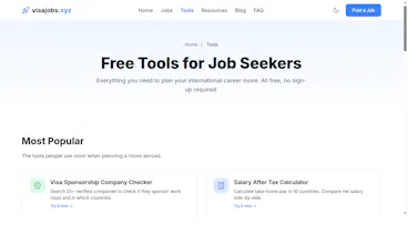 VisaJobs - Visa-Sponsored Tech Jobs gallery image
