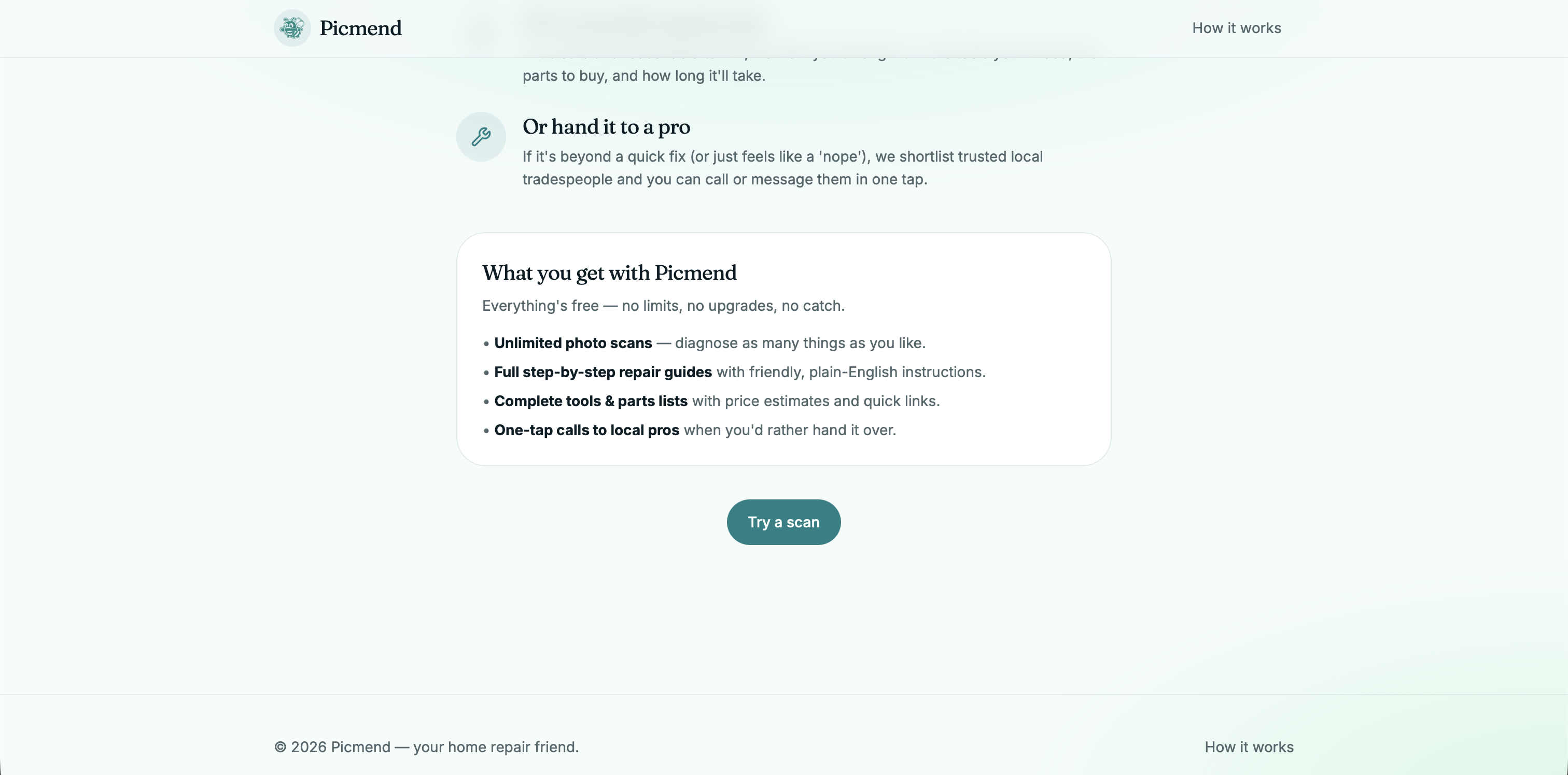 Picmend — Snap a photo, fix what broke gallery image