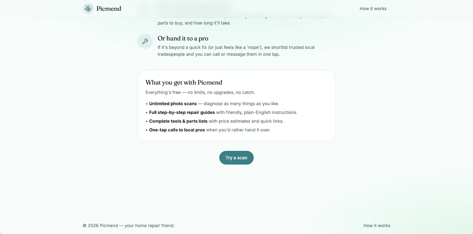 Picmend — Snap a photo, fix what broke screenshot 4