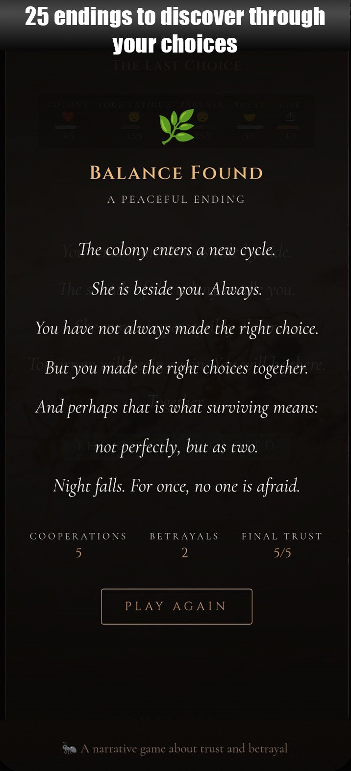 ANTagony – The Ant Prisoner's Dilemma gallery image