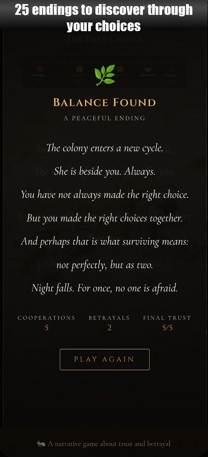 ANTagony – The Ant Prisoner's Dilemma screenshot 5