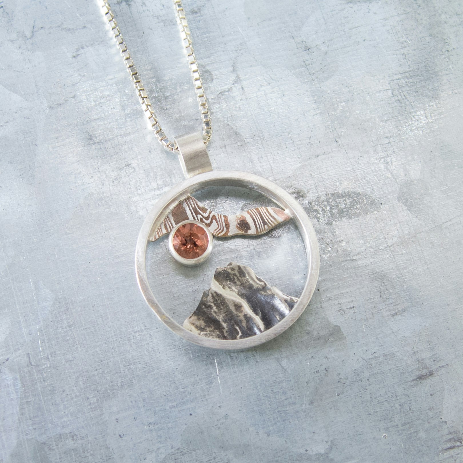 Handmade Mountain Pendants gallery image