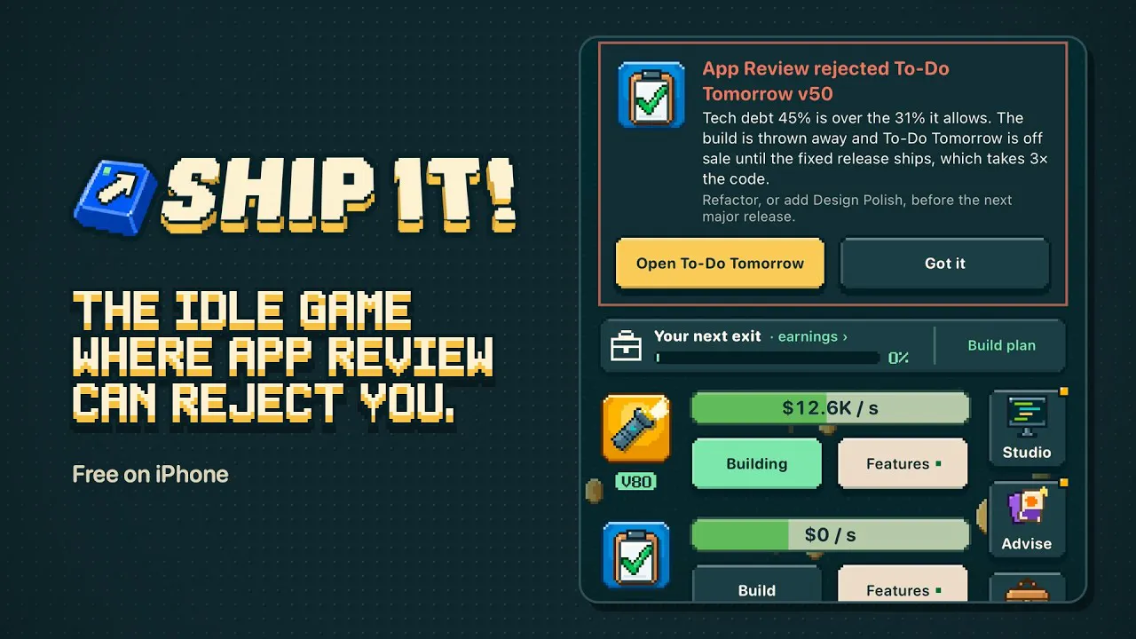 Ship It: Idle Dev Tycoon gallery image