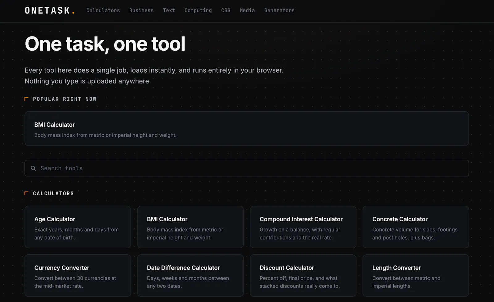 OneTask screenshot 2