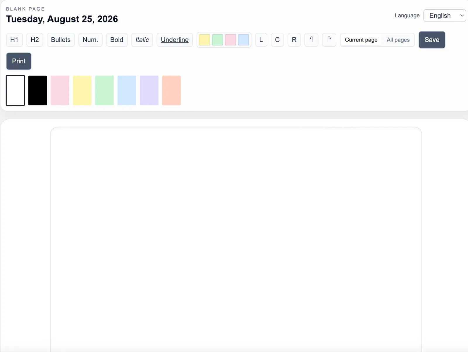 Ma Page Blanche screenshot 1