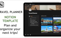 Notion Template - Travel Planner media 1