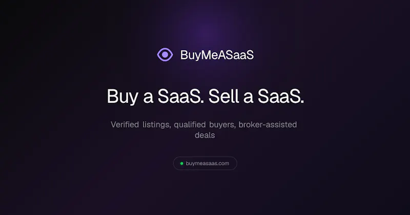 BuyMeASaaS screenshot 1