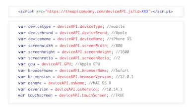 JavaScript Device Detection API gallery image