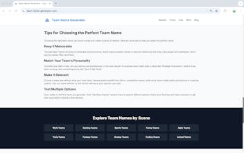 Team Name Generator gallery image