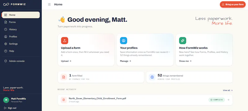 FormWiz screenshot 3