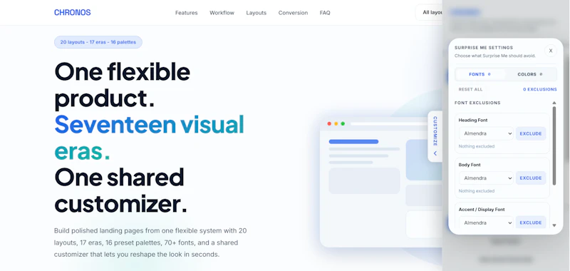 Chronos - Multi-Era HTML Template System screenshot 7