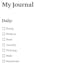 Notion, Daily Journal