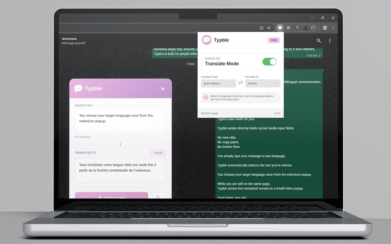 Typble - Screenshot 3 showing product features and functionality