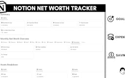 Notion Net Worth Tracker media 2