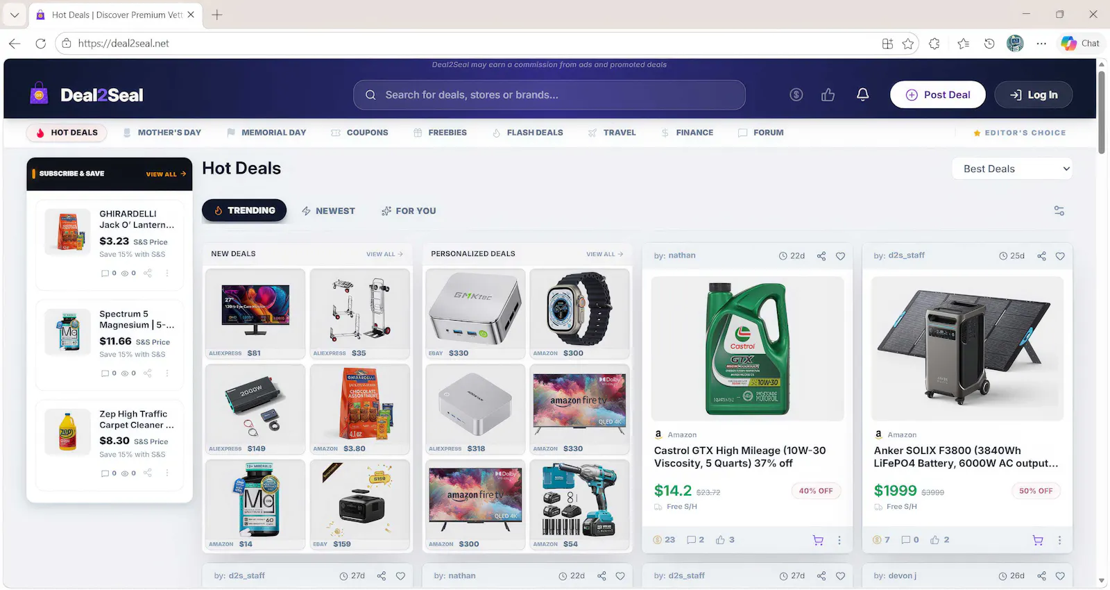 Deal2Seal - Game Changing Deal Share screenshot 1