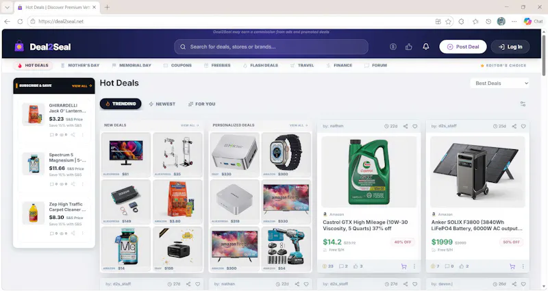 Deal2Seal - Game Changing Deal Share screenshot 1