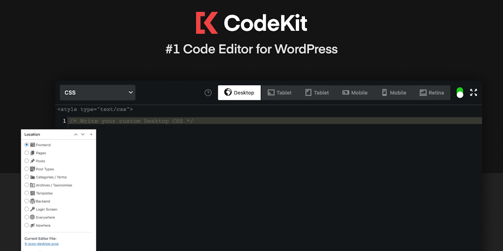 CodeKit: Complete IDE like code editor for WordPress | Product Hunt