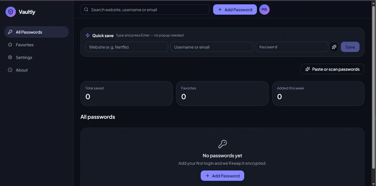 Vaultly Simple, secure password manager gallery image