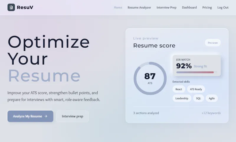 ResuV screenshot 3
