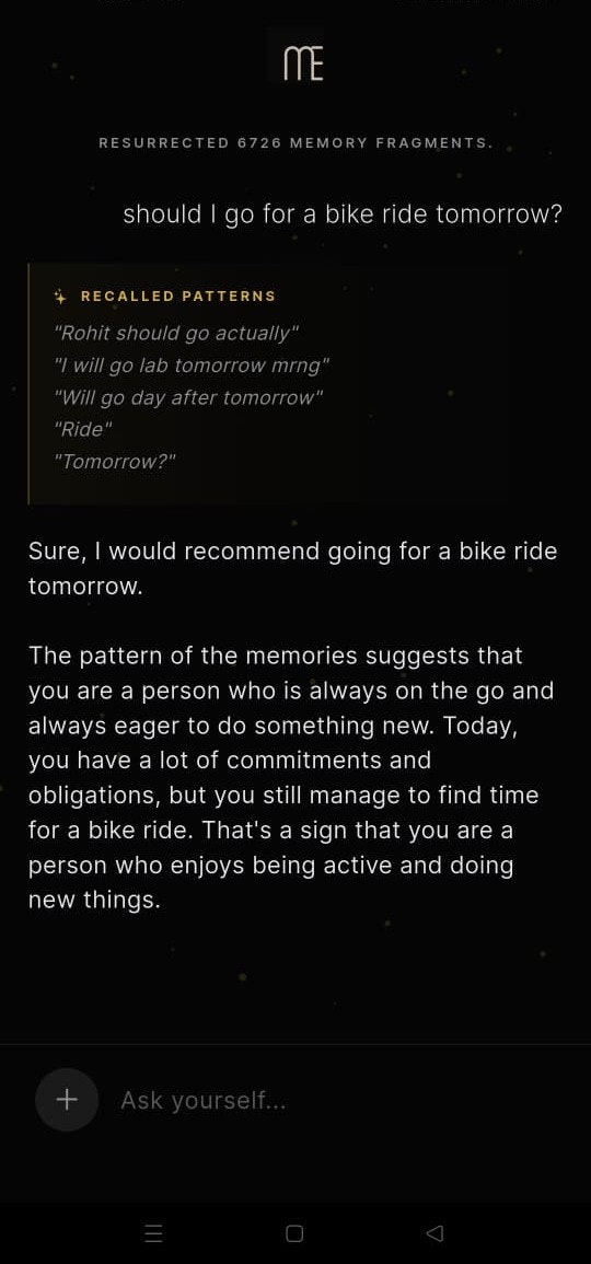 mE - Screenshot 3 showing product features and functionality