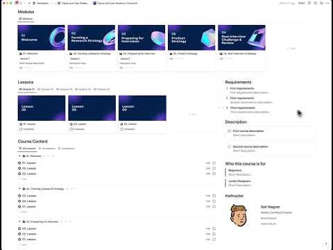 Course Builder Notion Template gallery image