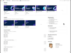Course Builder Notion Template gallery image