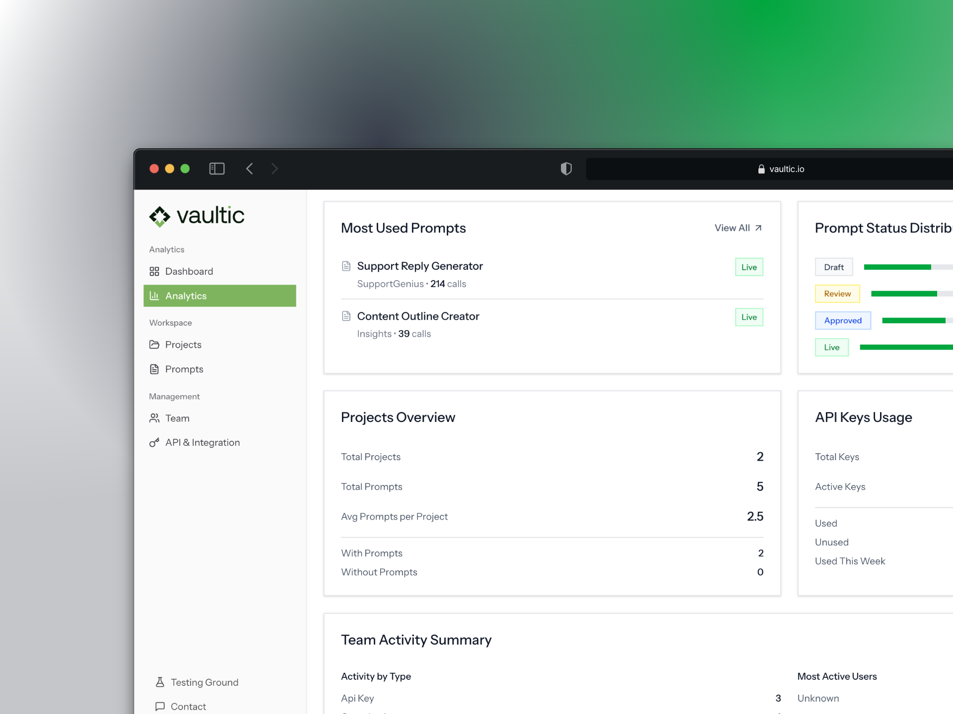 Vaultic - Screenshot 3 showing product features and functionality