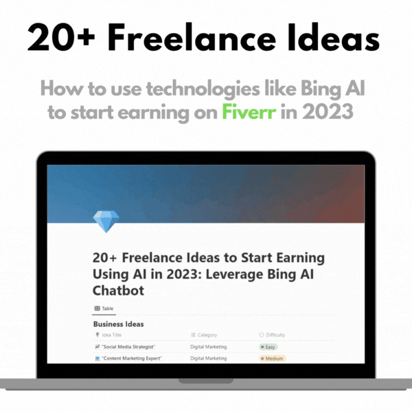 2023 년 Bing AI에 대한 20 프리랜서 아이디어