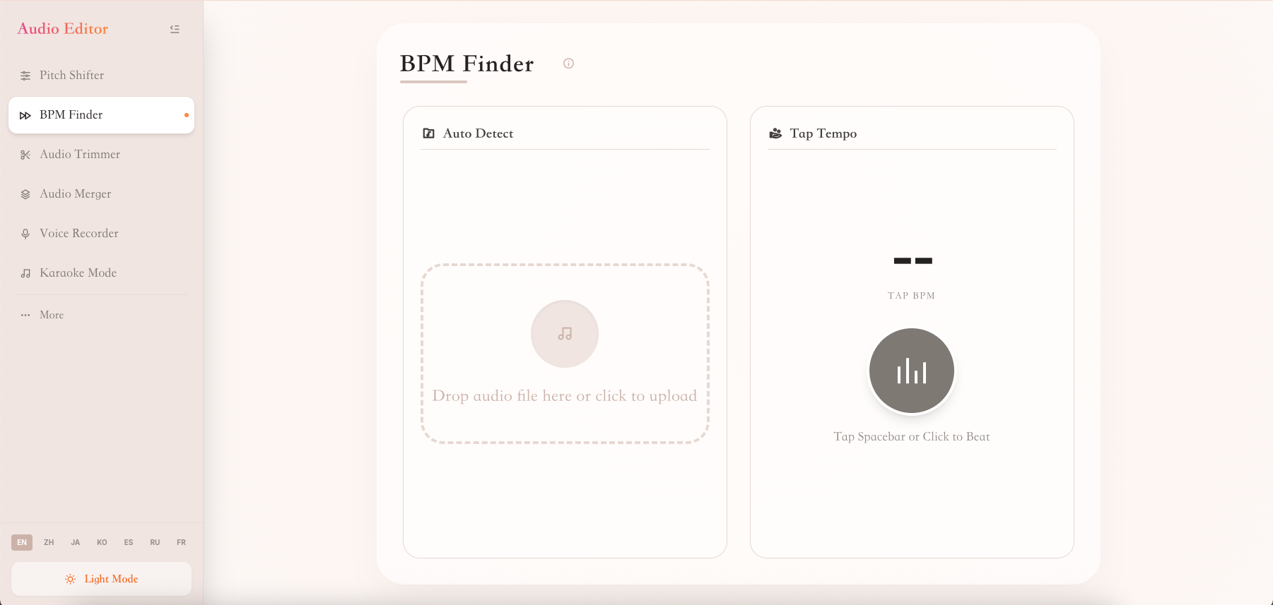 Free Online Audio Editor - Screenshot 3 showing product features and functionality