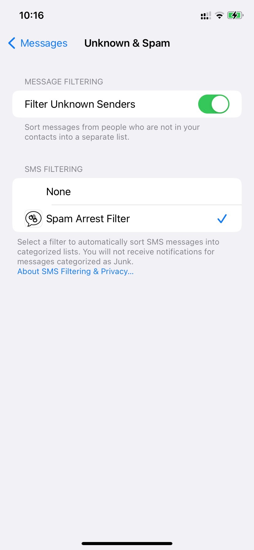 स्पैम संदेश फ़िल्टरिंग (iOS) media 5
