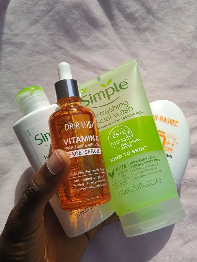 Skincare products screenshot 1