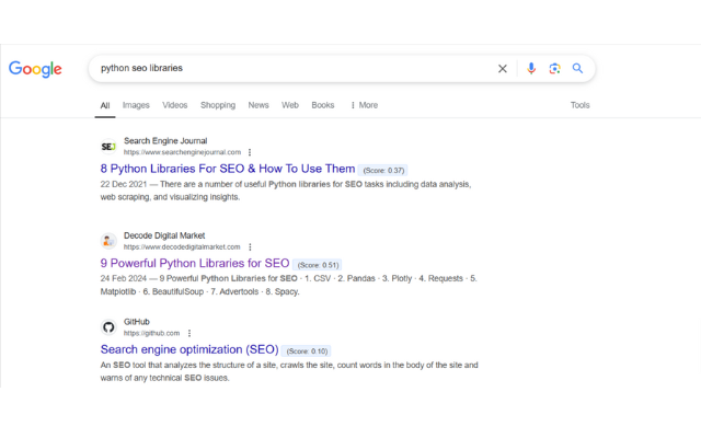 TF-IDF SERP Phân tích Chrome mở rộng Chrome media 2