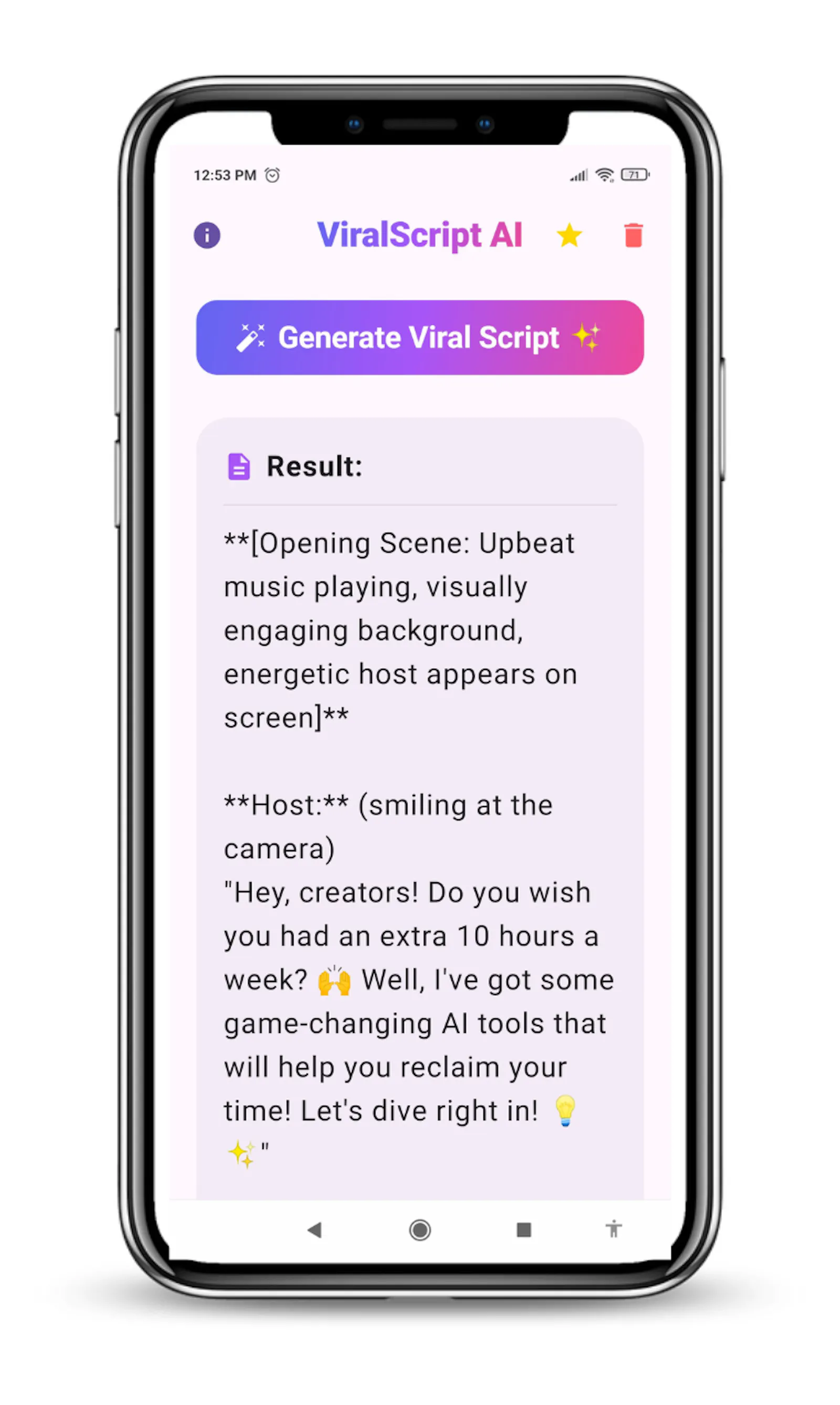 ViralScript AI: Video Writer screenshot 2